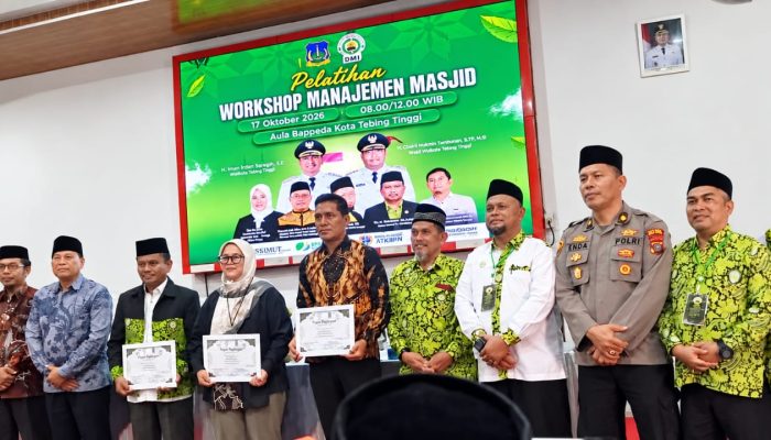 PD DMI Tebing Tinggi Gelar Workshop Manajemen Masjid, 100 Pengurus BKM Dibekali Penguatan Tata Kelola