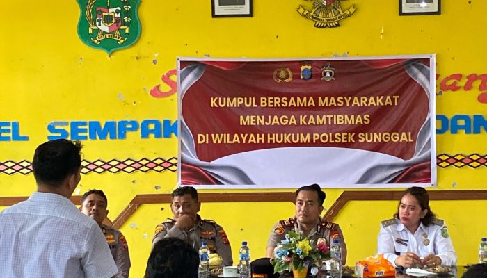 Kapolsek Sunggal Ajak Warga Medan Selayang Jaga Kamtibmas, Gangguan Bisa Dilaporkan ke 110