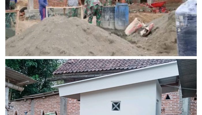 TMMD ke-130 Tulungagung Kebut Pembangunan MCK Umum di Desa Pojok, Dukung Sanitasi Sehat Warga