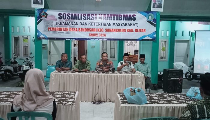 Cegah Kejahatan, Pemdes Bendosari Blitar Ajak Warga Aktifkan Kembali Siskamling